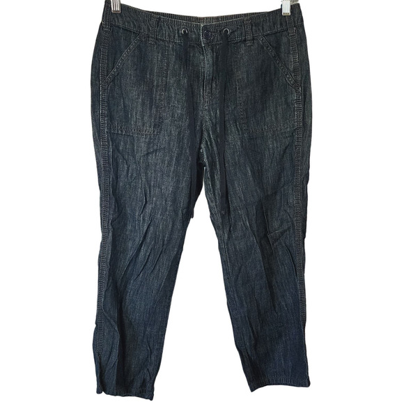 Jones New York Denim Style Capri Cropped Jeans Size 8 - Picture 1 of 5